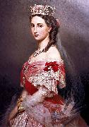 Franz Xaver Winterhalter Portrait of Charlotte of Belgium oil on canvas